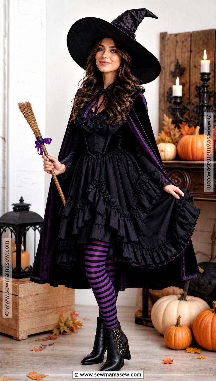 Classic Brunette Witch Costume - 35 brown hair halloween costumes