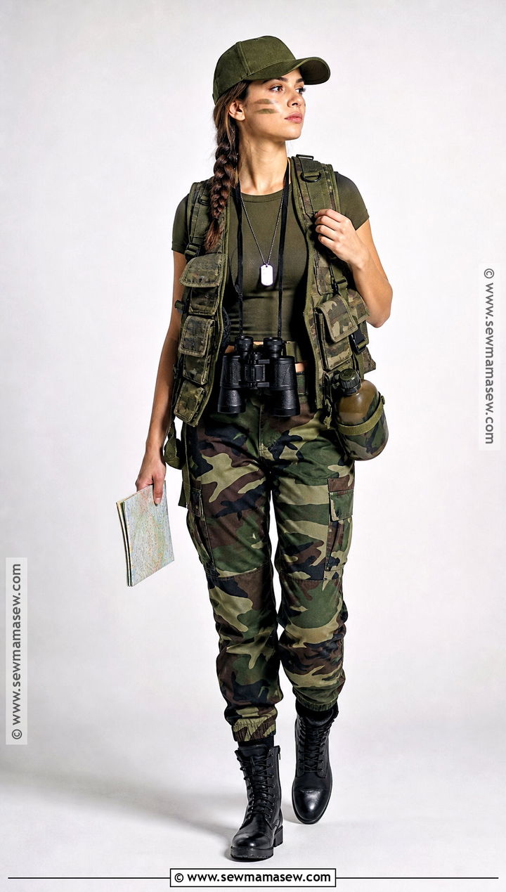 Classic Camo Army Costume - 35 army costume ideas for women