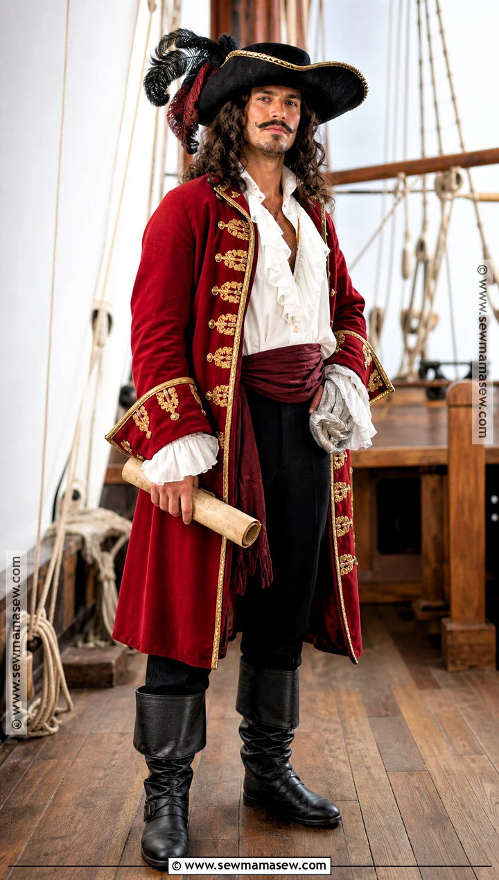 Classic Captain Hook Costume - 40 peter pan costume ideas