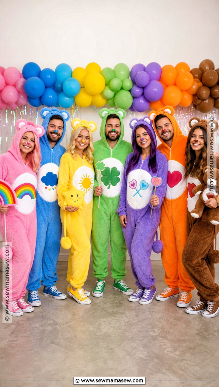 Classic Care Bears Adult Group Costume - 30 care bears halloween costume ideas