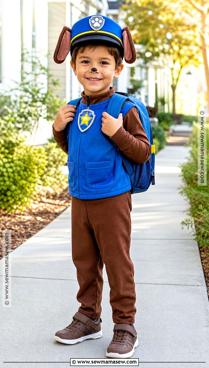 Classic Chase Halloween Costume - 30 paw patrol halloween costume ideas