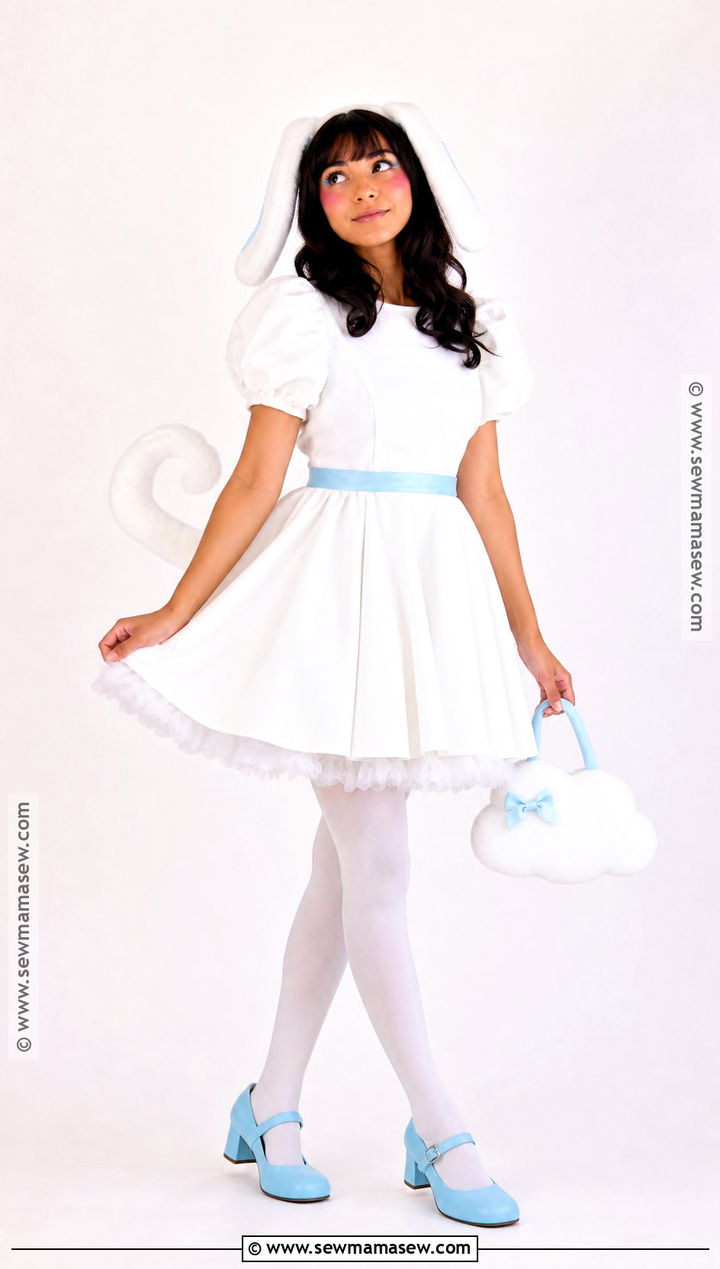 Classic Cinnamoroll Costume With White Dress - 30 cinnamoroll costume ideas