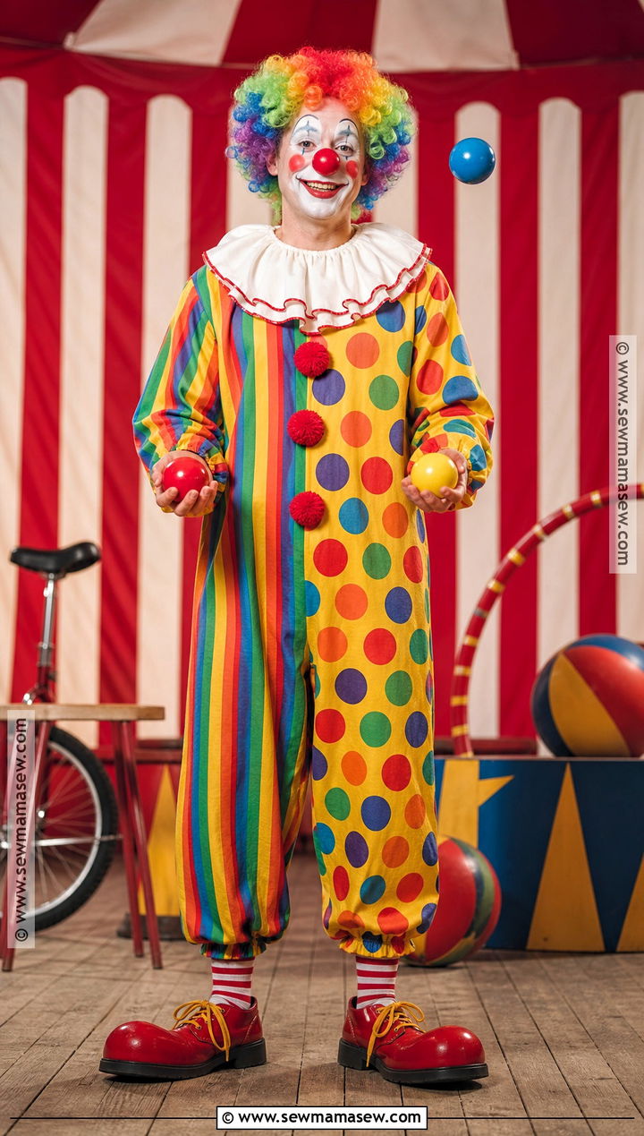 Classic Circus Clown Costume - 30 Clown Costume Ideas for Men