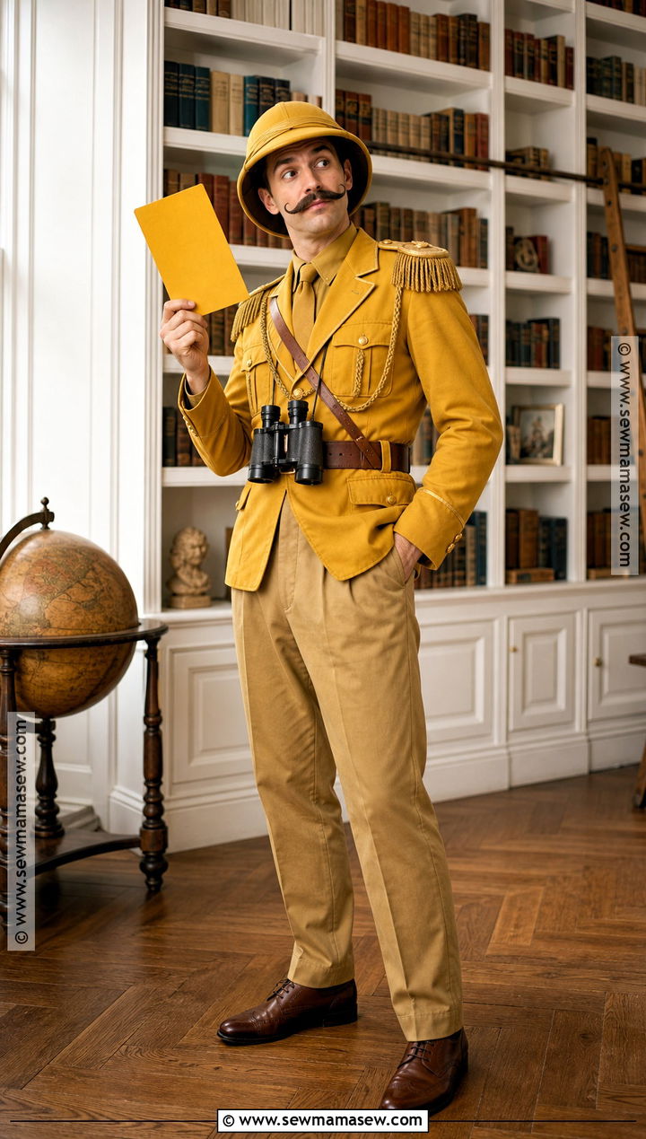 Classic Colonel Mustard Military Costume - 30 clue character costumes