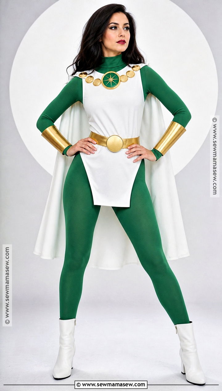 Classic Comic Gamora Costume With White Cape - 35 gamora costume ideas