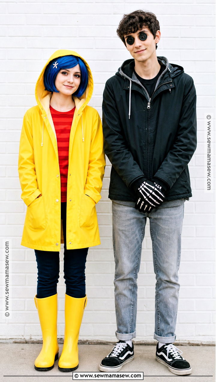 Classic Coraline And Wybie Costume - 30 coraline couple costume ideas