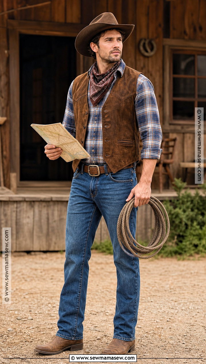 Classic Cowboy Costume - 30 easy halloween costumes for men
