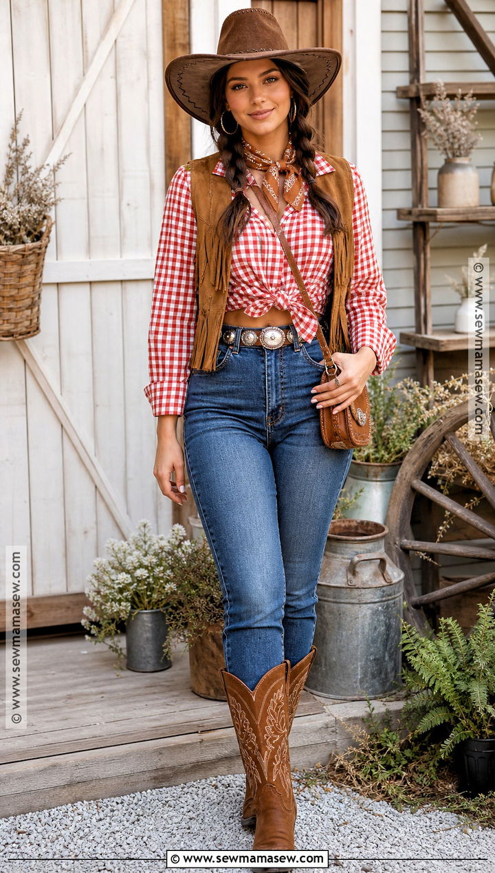 Classic Cowgirl Halloween Costume - 30 pretty halloween costumes for women
