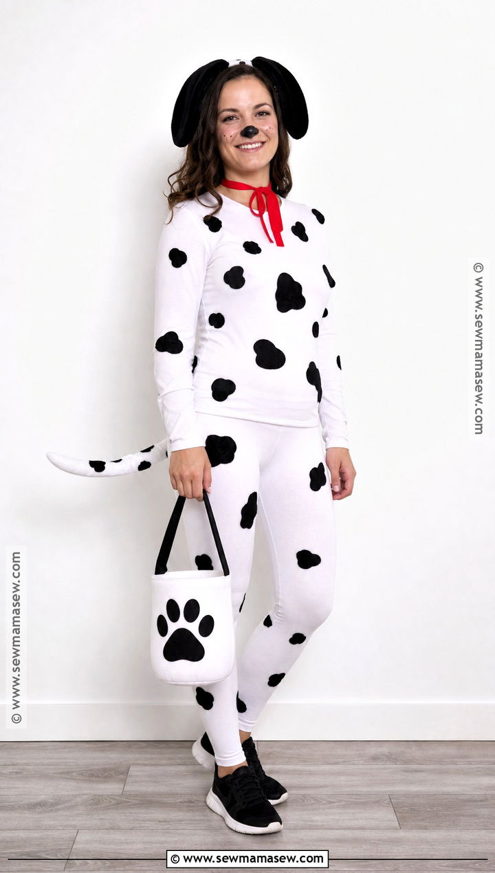 Classic DIY Dalmatian Halloween Costume - 30 dalmatian halloween costume ideas