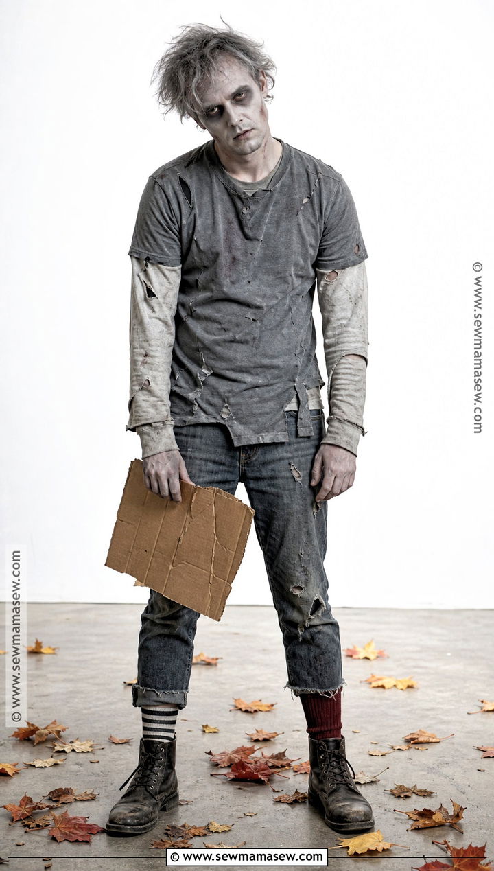 Classic DIY Zombie Costume - 50 zombie costume ideas