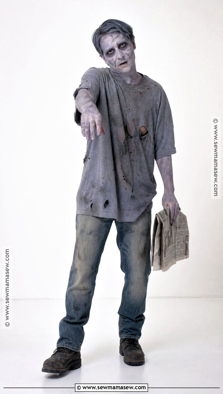 Classic DIY Zombie Costume - 35 zombie costume ideas