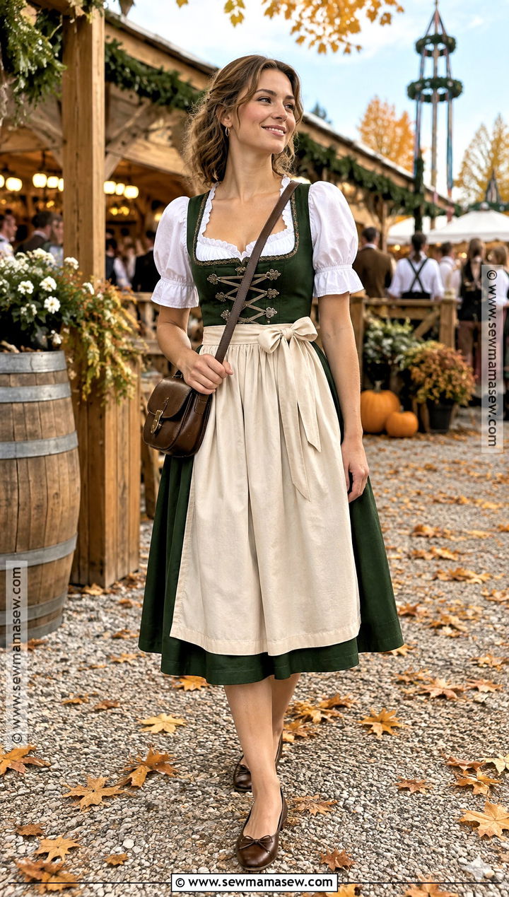 Classic Dirndl Beer Festival Outfit - 15 fall beer festival outfit ideas