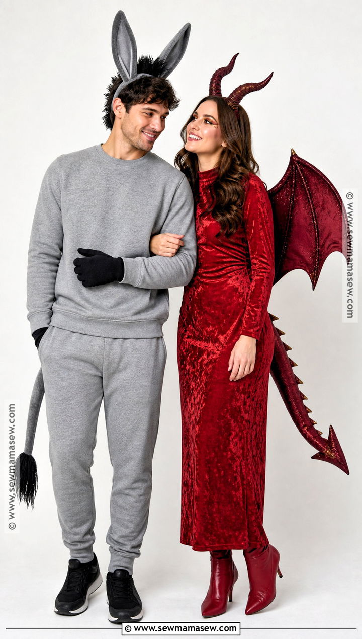 Classic Donkey And Dragon Couple Costume - 35 donkey and dragon costume ideas