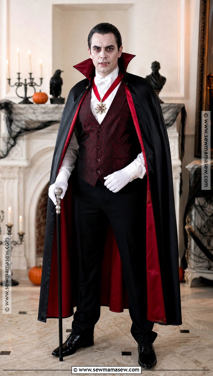 Classic Dracula Vampire Costume - 30 Vampire Halloween Costume Ideas for Men