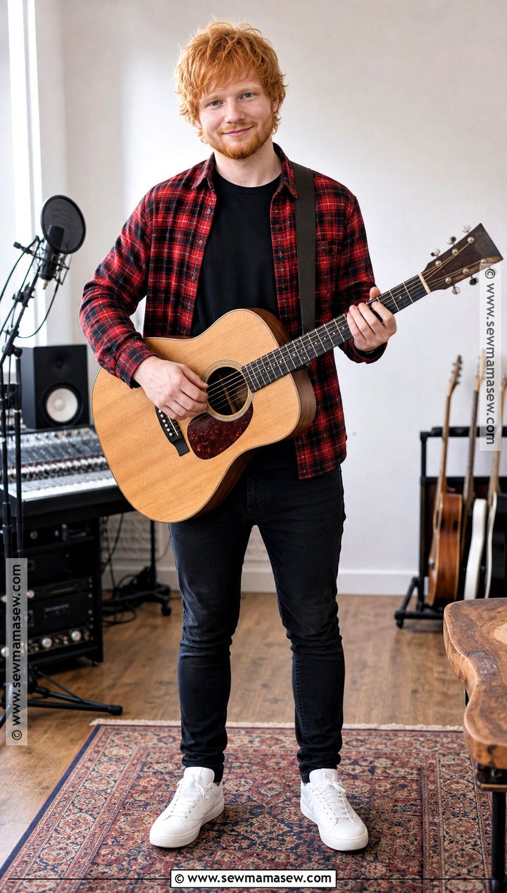 Classic Ed Sheeran Plaid Shirt Costume - 30 ed sheeran costume ideas