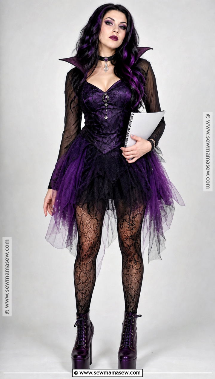 Classic Elissabat Costume With Purple Dress - 30 elissabat costume ideas