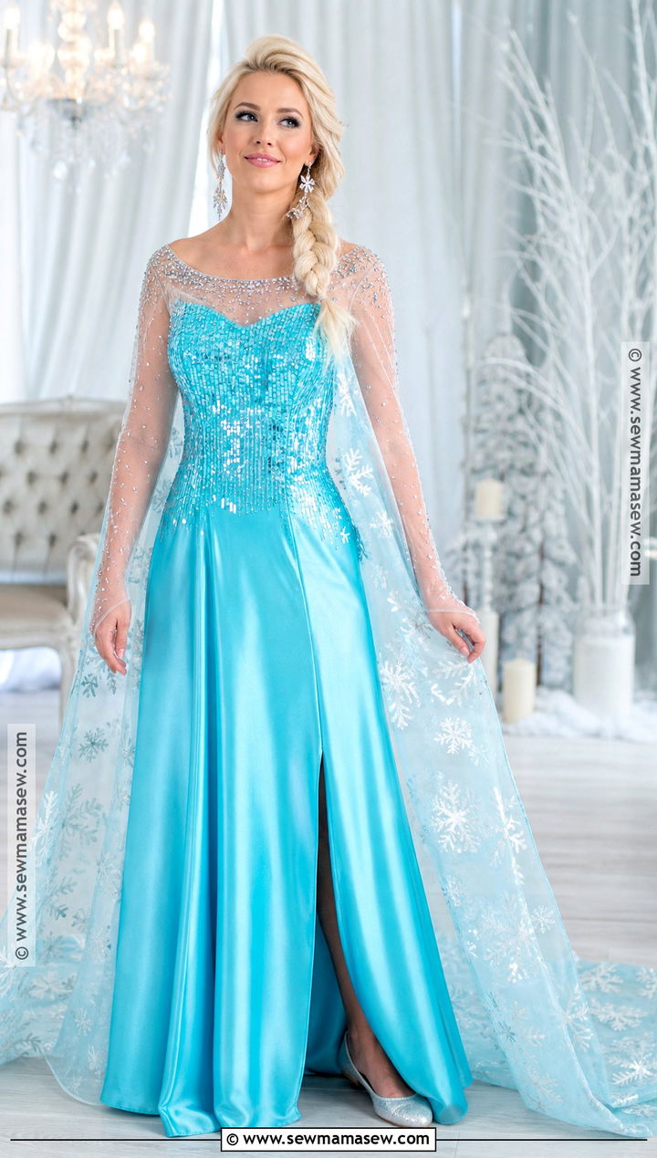 Classic Elsa Ice Dress Costume - 30 elsa frozen costume ideas