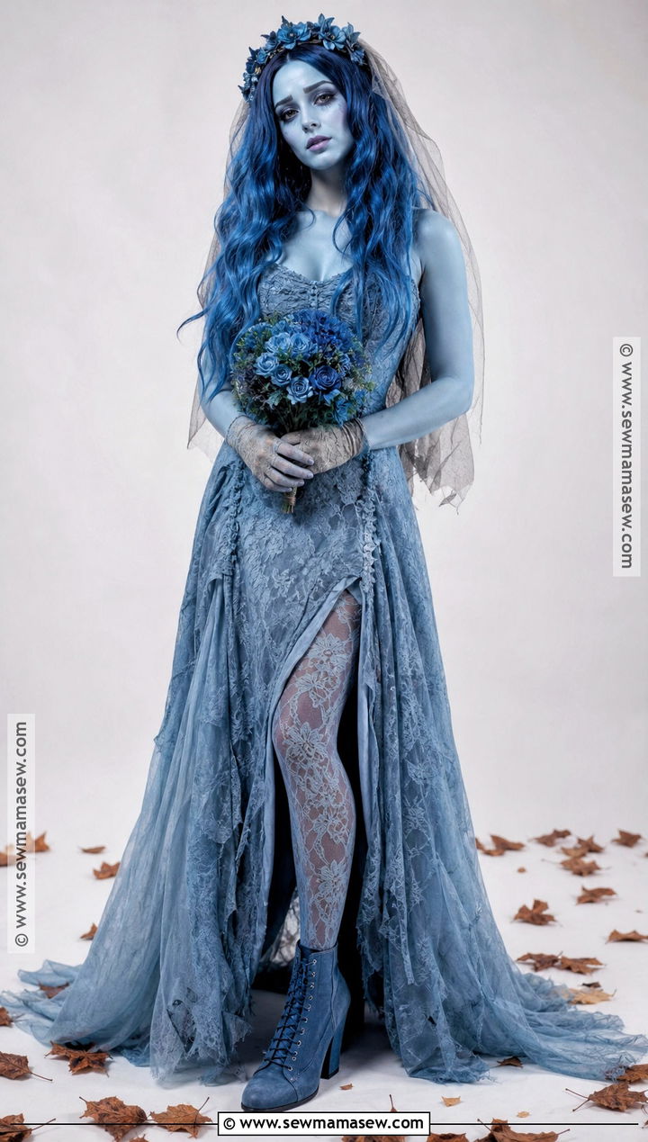 Classic Emily Corpse Bride Costume - 50 corpse bride costume ideas