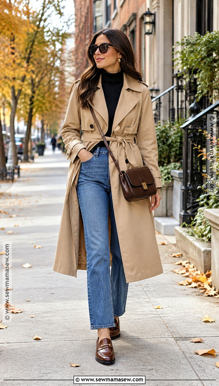 Classic Fall Trench Coat Outfit - 20 classic fall style ideas