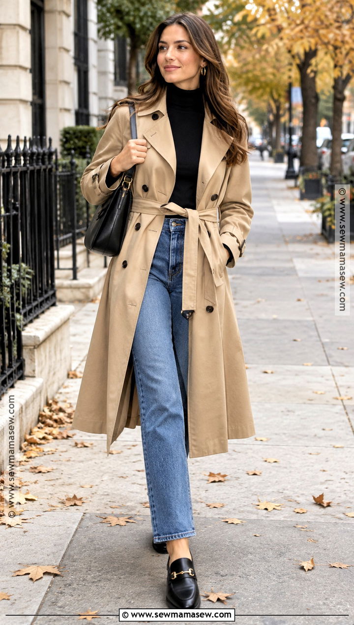 Classic Fall Trench Coat Outfit - 15 Classic Fall Style Ideas 2026