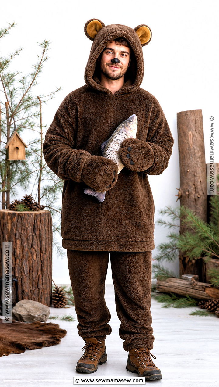 Classic Fuzzy Brown Bear Costume - 30 Brown Bear Costume Ideas
