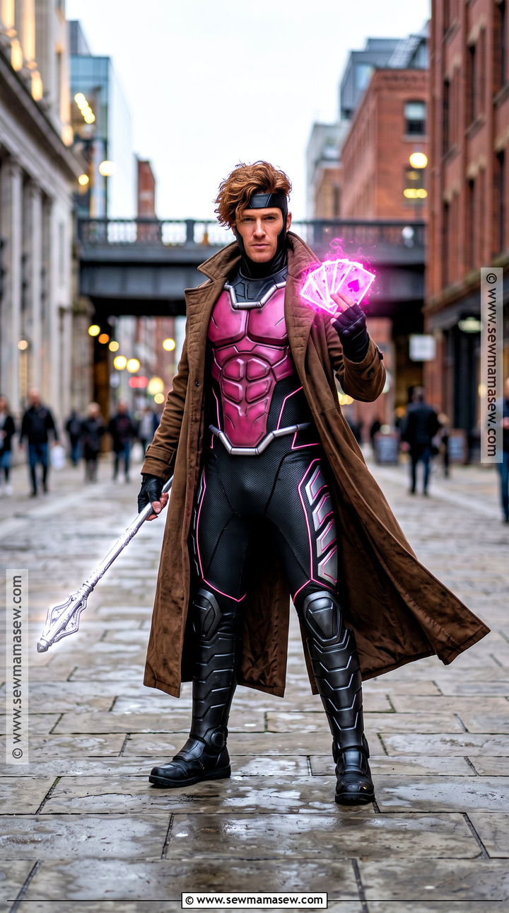 Classic Gambit Cosplay With Brown Trench Coat - 30 gambit cosplay ideas