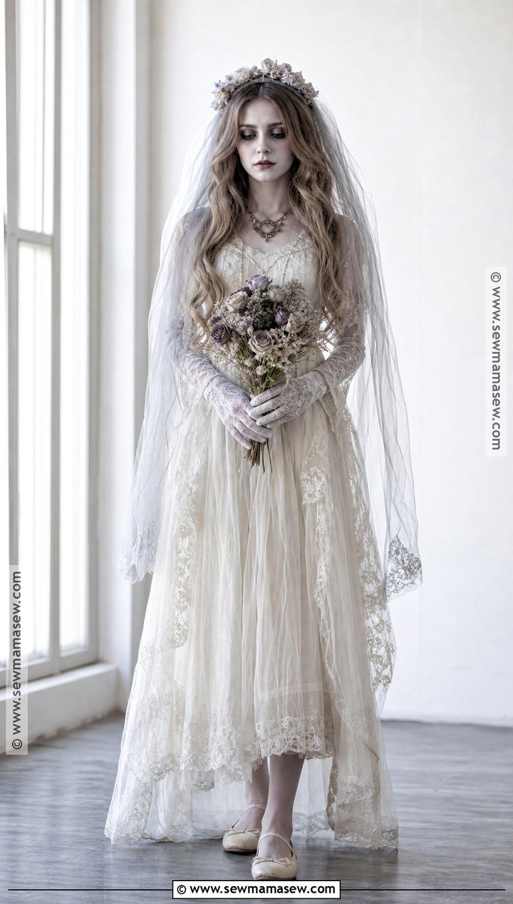Classic Ghost Bride Costume - 35 bride halloween costume ideas