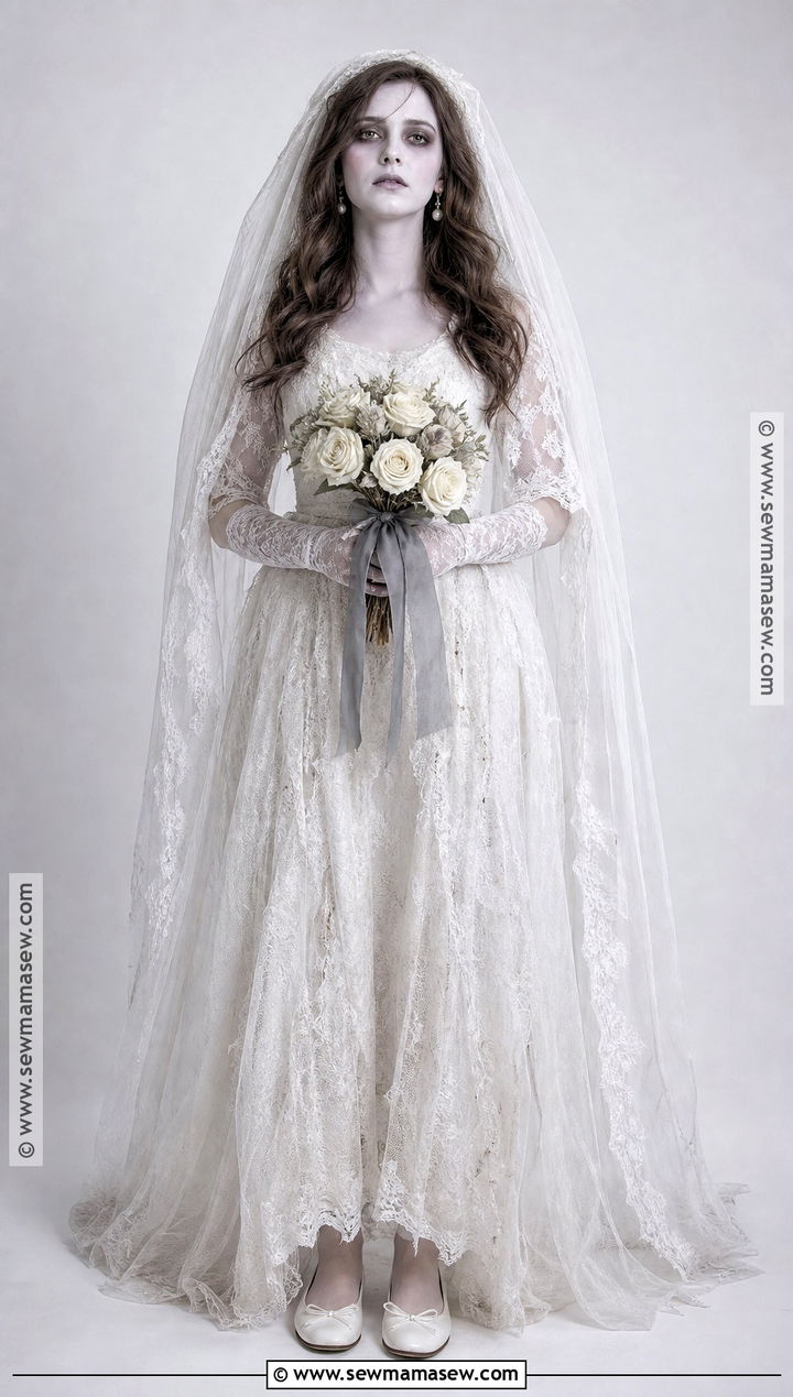 Classic Ghost Bride Costume - 30 halloween bride costumes