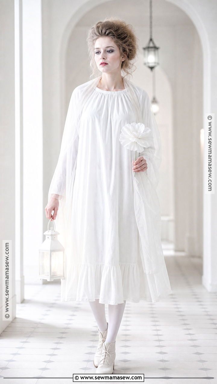 Classic Ghost Costume With White Dress - 30 easy last minute halloween costumes for women