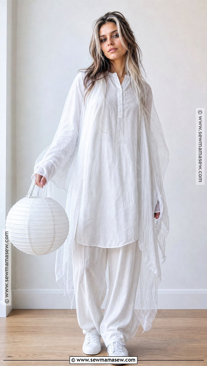 Classic Ghost Costume With White Layers - 30 costume ideas last minute