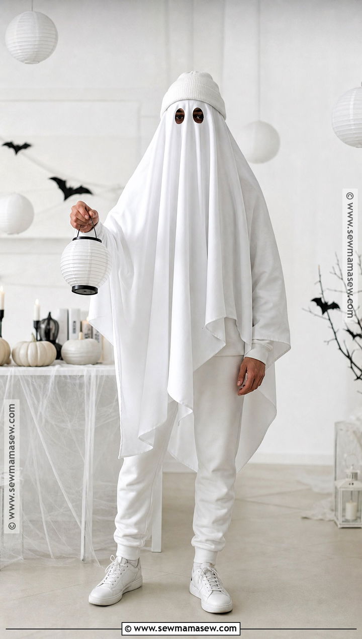 Classic Ghost Costume With White Sheet - 30 easy men halloween costumes for guys