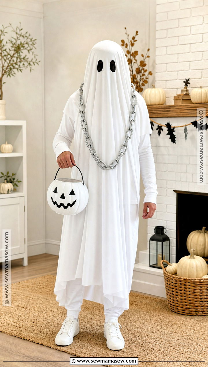 Classic Ghost Sheet Costume - 45 cool halloween costumes