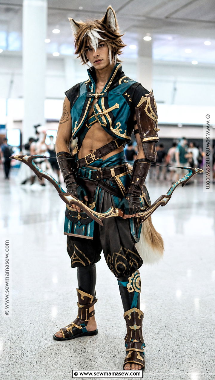 Classic Gorou Cosplay With Bow - 30 Gorou Cosplay Ideas