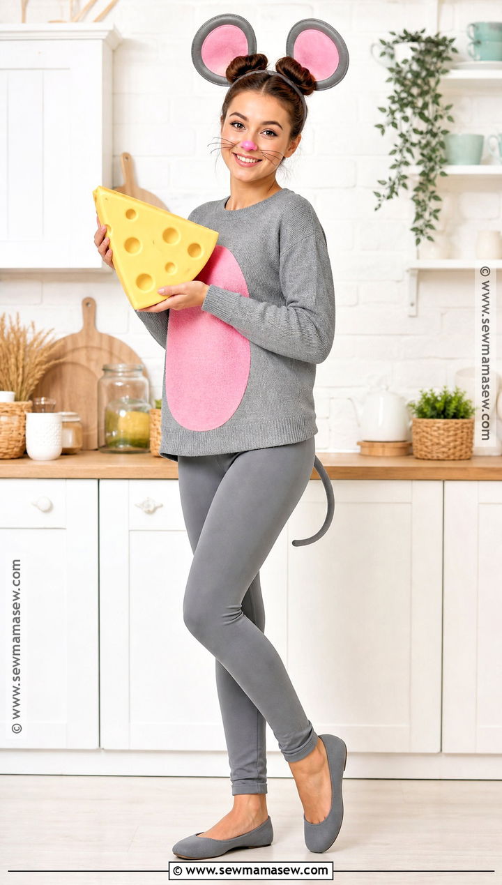 Classic Gray Mouse Costume - 40 animal costume ideas