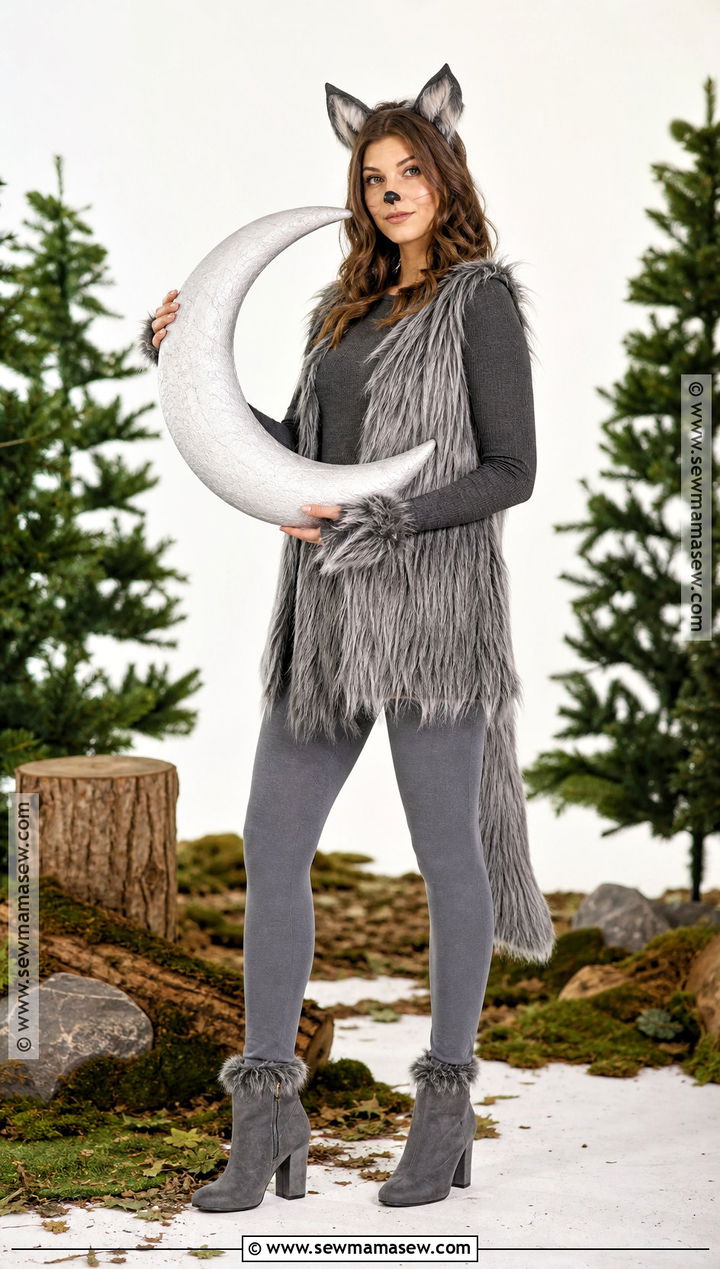 Classic Gray Wolf Costume - 40 wolf costume ideas