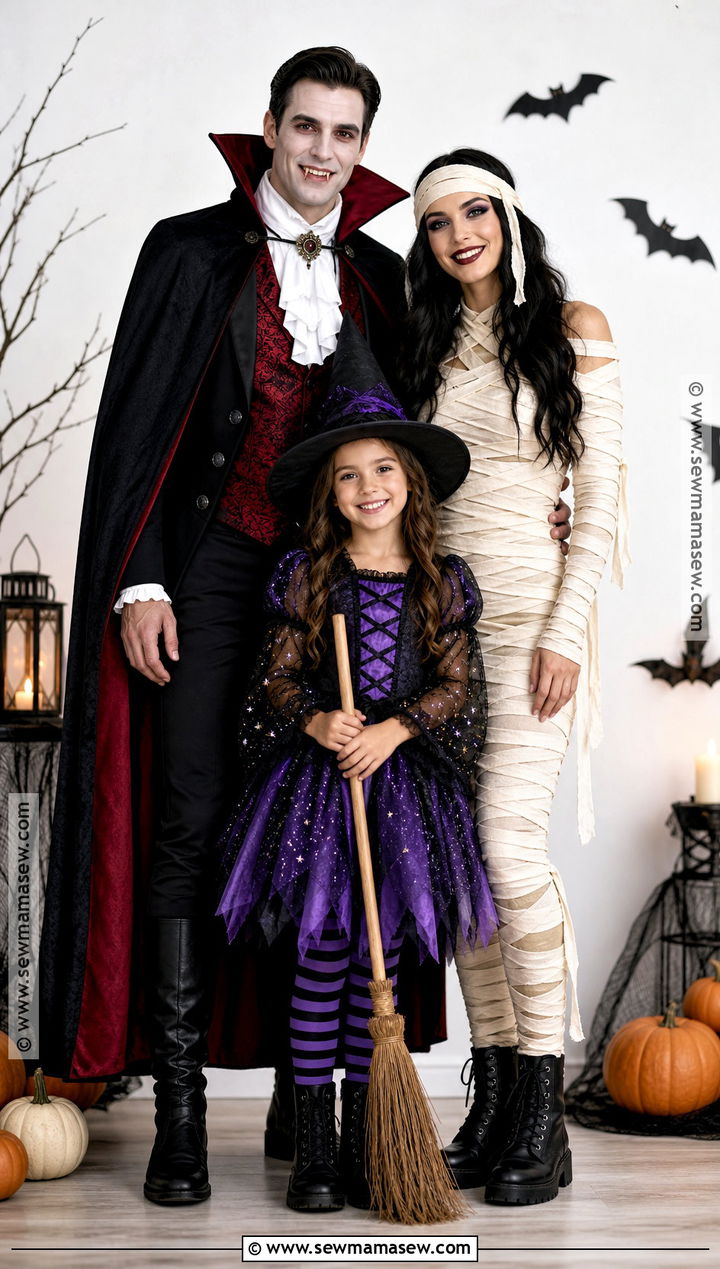 Classic Halloween Monster Family Costume - 35 Family Of Three Halloween Costumes