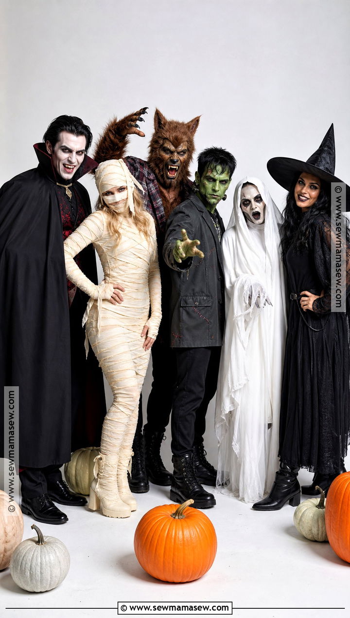 Classic Halloween Monster Group Costume - 50 group costume ideas