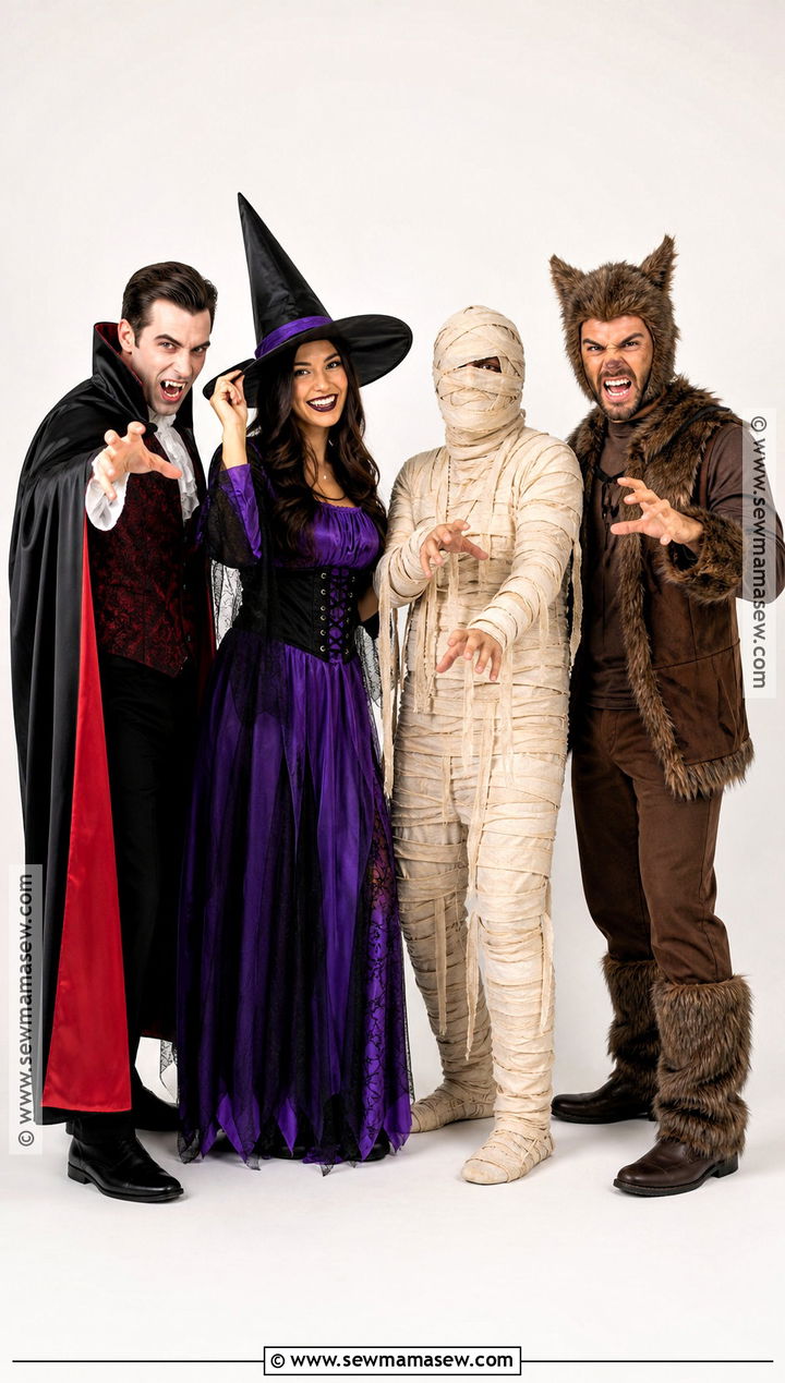 Classic Halloween Monster Group Costume - 35 4 people costume ideas