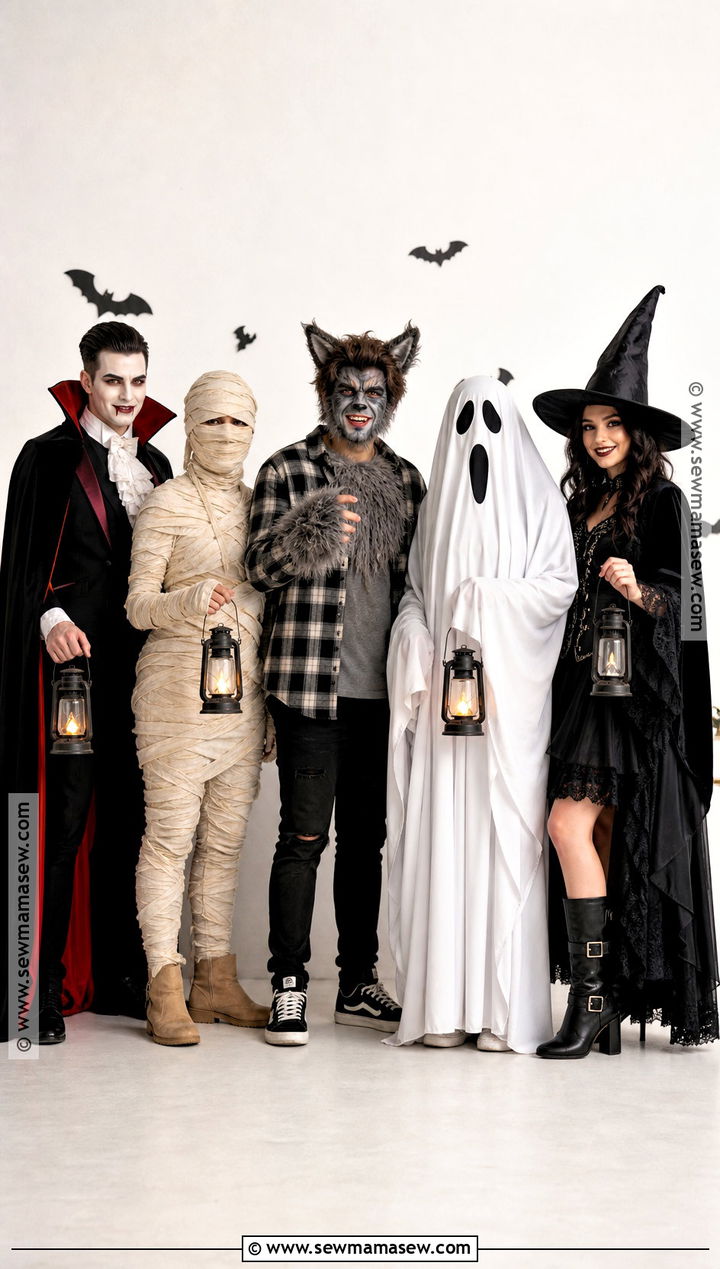 Classic Halloween Monsters Costume - 40 5 Person Halloween Costume Ideas