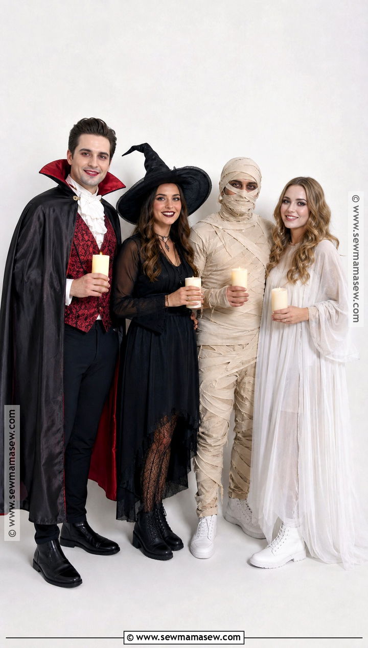 Classic Halloween Monsters Group Costume - 35 4 group halloween costumes