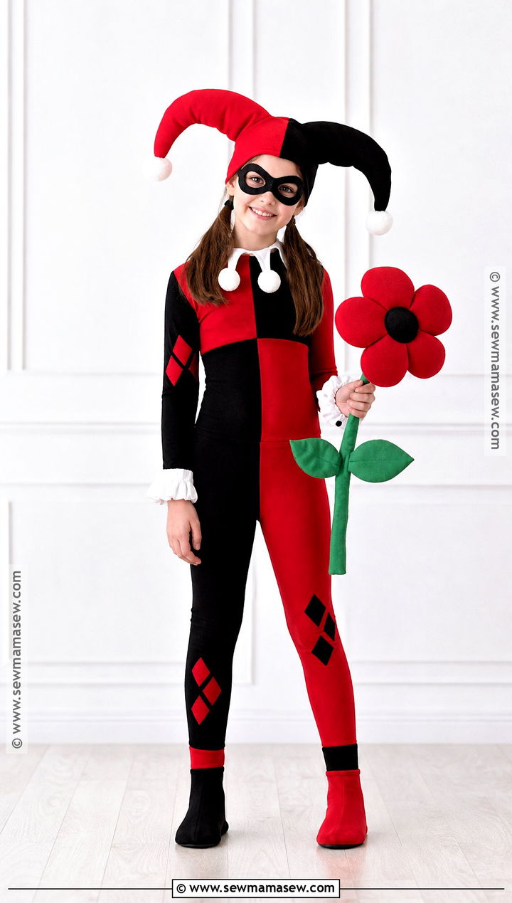 Classic Harley Quinn Costume - 35 batman costume ideas for girls