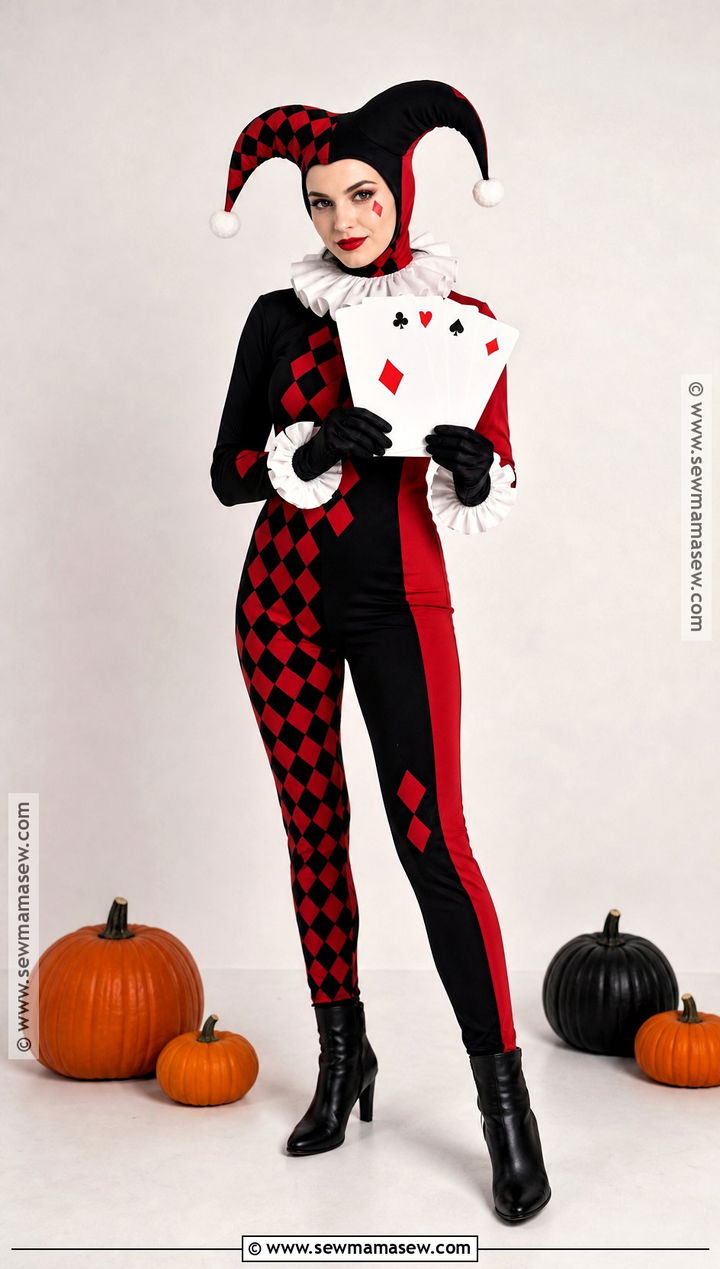 Classic Harley Quinn Jester Costume - 50 harley quinn costume ideas