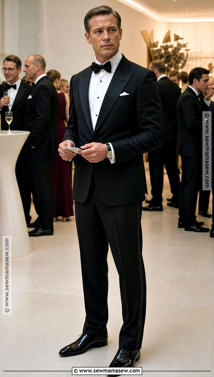Classic James Bond Black Tuxedo Costume - 30 james bond costume ideas