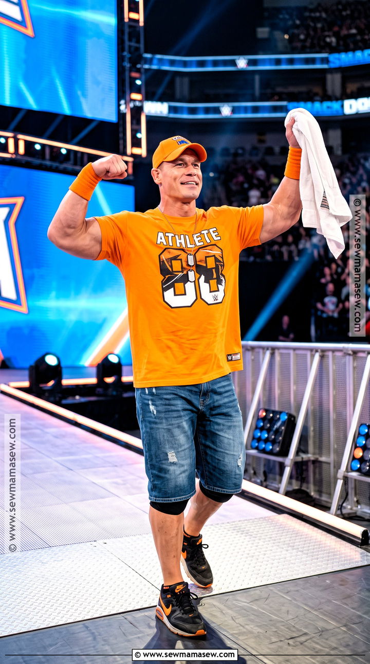 Classic John Cena Costume With Orange Shirt - 30 john cena costume ideas