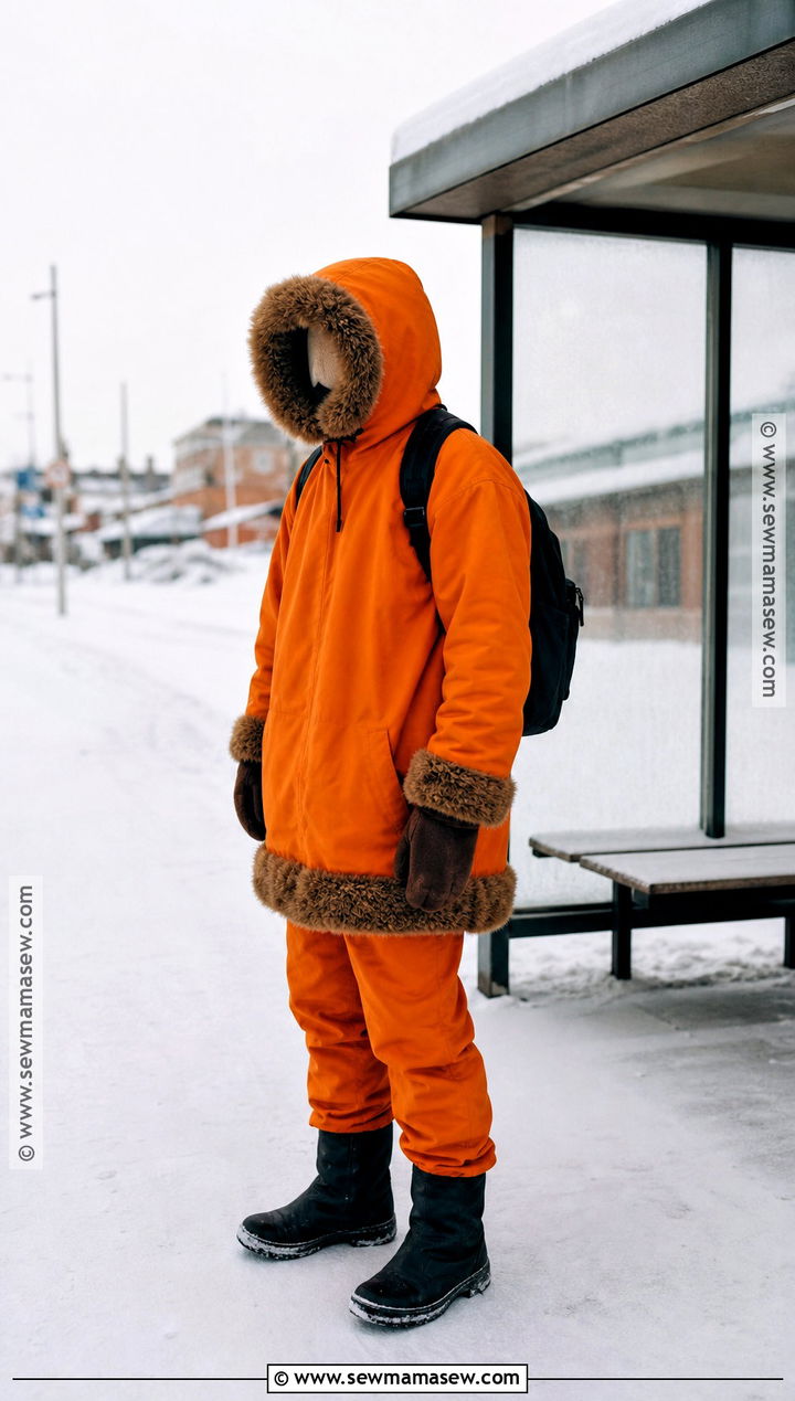 Classic Kenny Cosplay With Orange Parka - 30 Kenny Cosplay Ideas