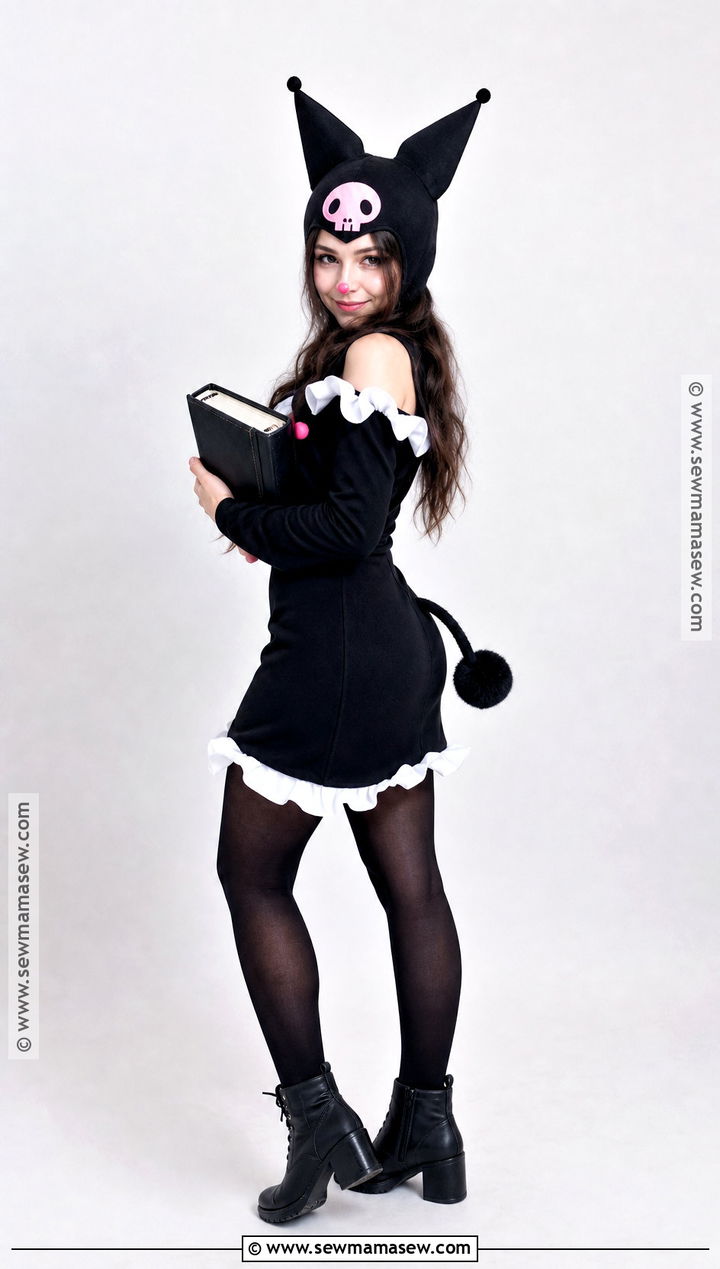 Classic Kuromi Costume With Jester Hood - 40 kuromi costume ideas