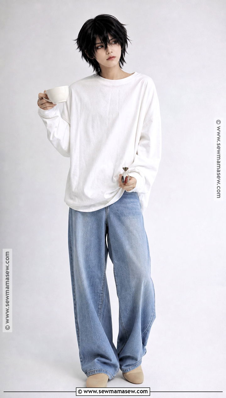 Classic L Cosplay With White Shirt And Jeans - 40 l cosplay ideas
