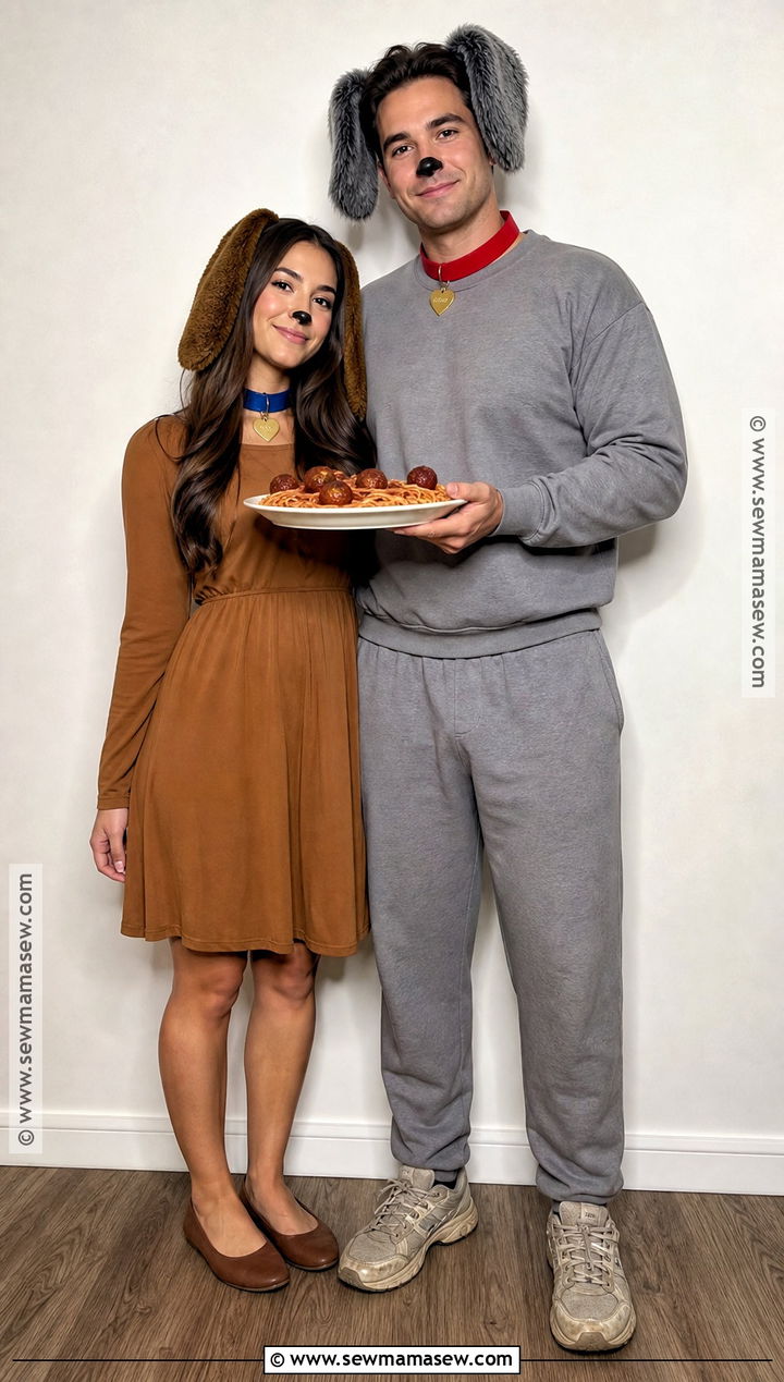 Classic Lady And Tramp Couple Costume - 35 lady and the tramp costume ideas