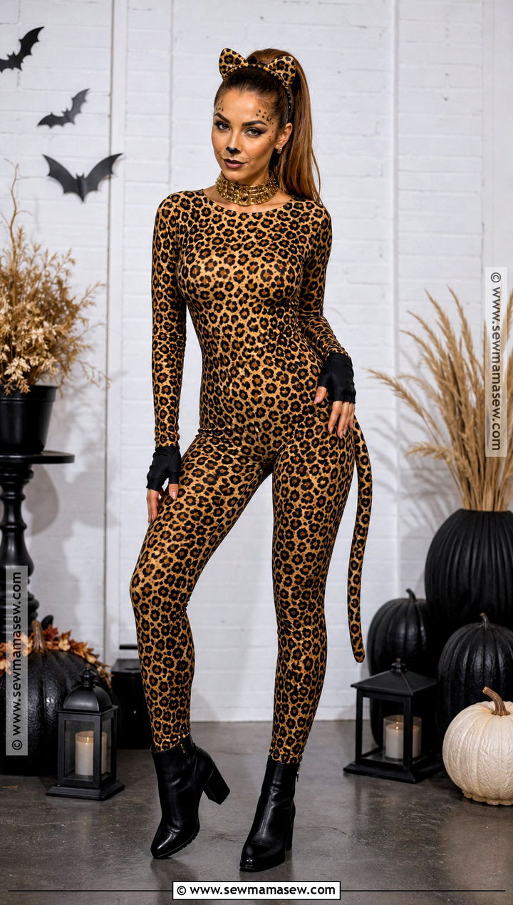 Classic Leopard Bodysuit Costume - 35 Leopard Costume Ideas for Women