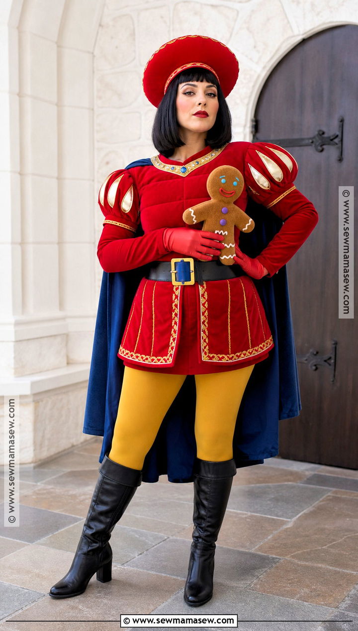 Classic Lord Farquaad Costume With Red Tunic - 35 Lord Farquaad Costume Ideas for Women